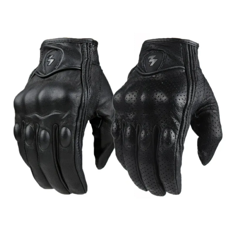 Motorradhandschuhe Männer Frauen Moto Leder Carbon Cycling Winterhandschuhe Motorrad Motorcross ATV Motor 220622