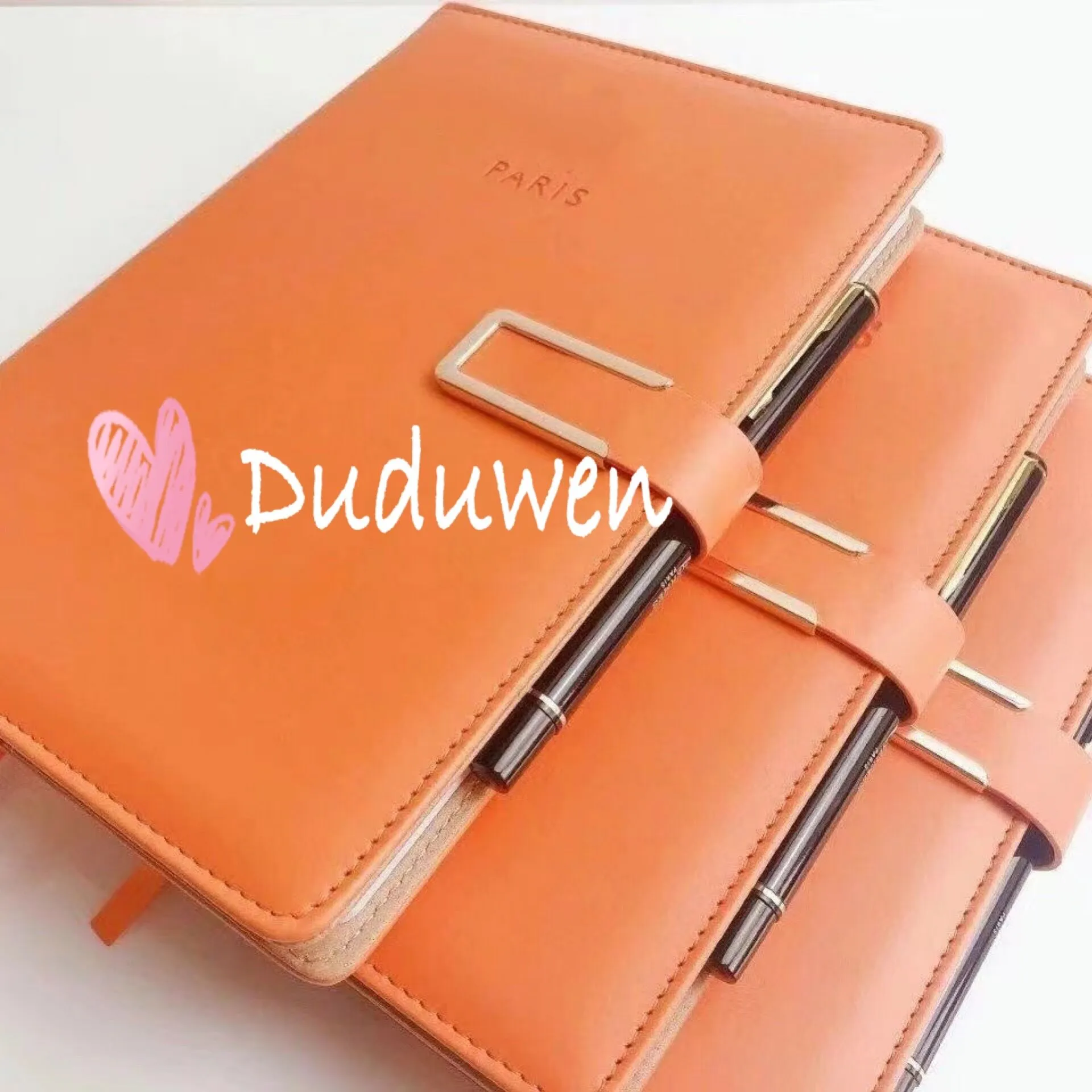 Party Gift H Classic Pu Cover VIP Collectioin Paper Notebook med PEN215Y