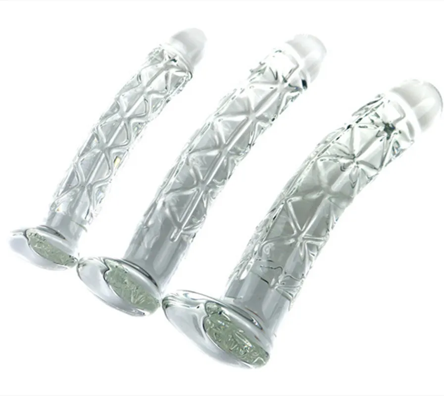 Crystal Glass Dildo Butt Plug Realistic Penis Anal Dildos for Women G-spot Stimulate Sexy Toys Female Masturbators Dilldo