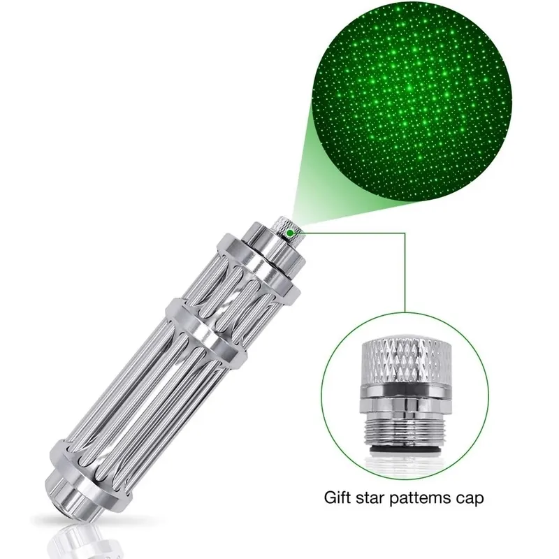 Hunting High Power Green lasers Adjustable Focus Burning Laser Pointer Pen 532nm 500 to 10000 meters Lazer 017 range 220510