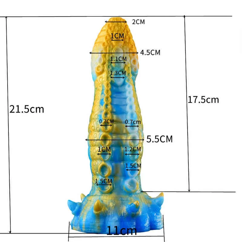 NXY DILDOSヨシーシリコーンの柔らかい形の陰茎のための男性と女性のアナルプラグの二重目的の大人のセックス製品の情熱器具0317