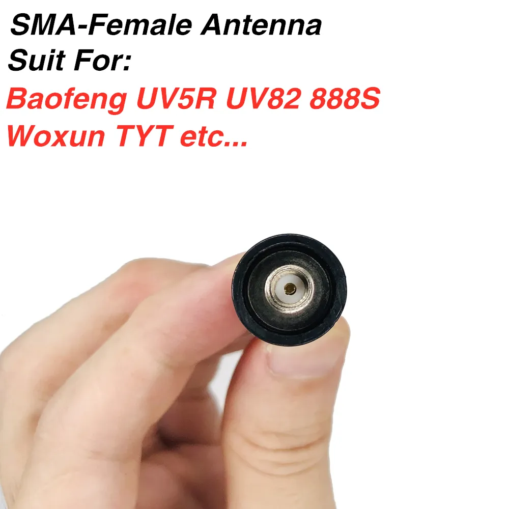 Originele NA-701 SMA-vrouwelijke antenne UHF VHF Dual Band antena voor Baofeng UV-5R UV-82 BF-888S Walkie Talkie NA701-antennes