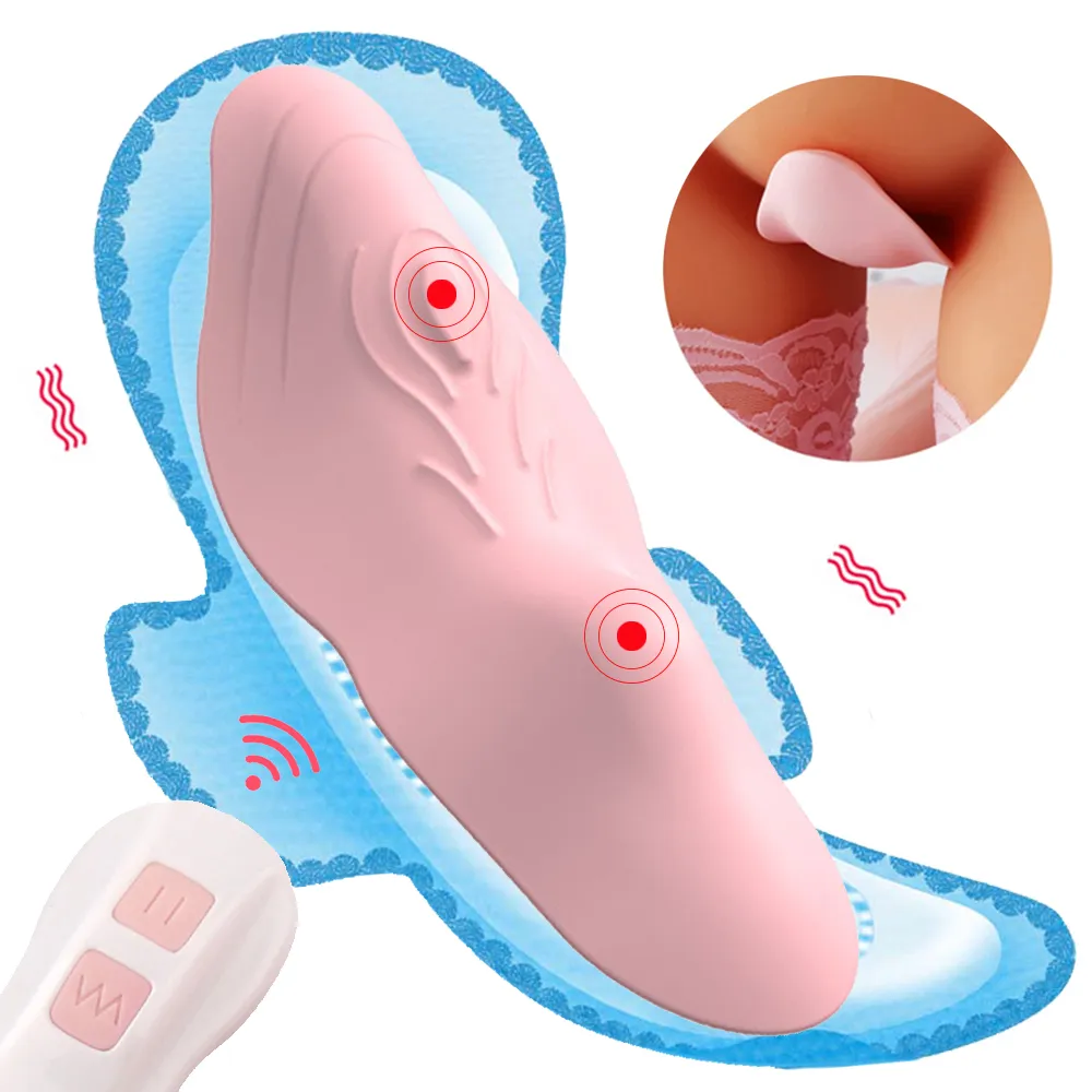 Vibrador de calcinha portátil Invisível Estimulador de ovos vibratórios Estimulador Sexy Toys for Woman Wireless Remote Control Clitoris Massagem