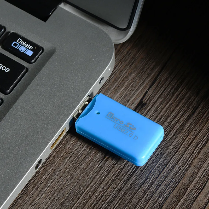 메모리 카드 리더 USB 2.0 마이크로 SD TF 플래시 미니 휴대용 플라스틱 어댑터 랩톱 SH 모바일 변환기 용 고품질