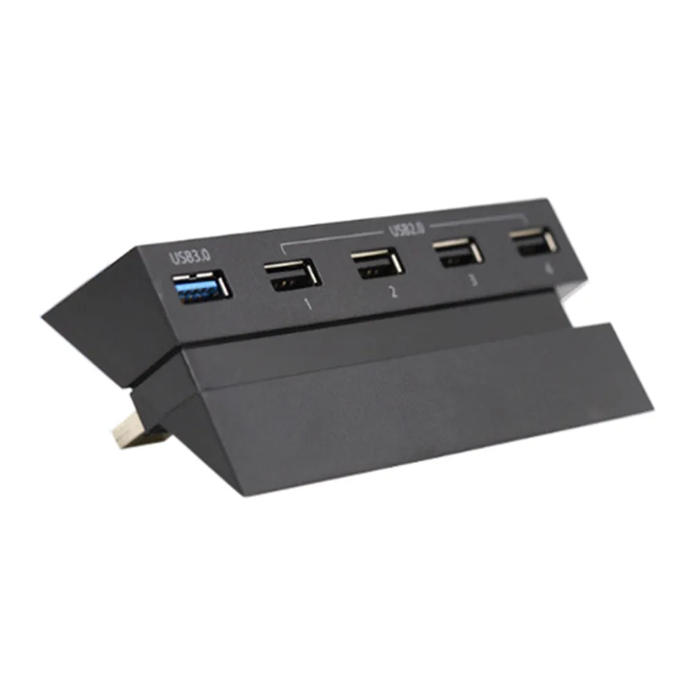 Concentrador USB de 5 puertos para PS4 Controlador de cargador de alta velocidad Divisor Adaptador de expansión Adaptador de alta velocidad Playstation 4