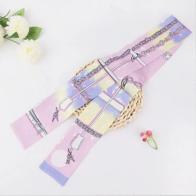 Classista Designer Handbag Scarf Celocchia Women Letter Flower Silk Scraves Bandeaux Bandeau 8x120cm313f