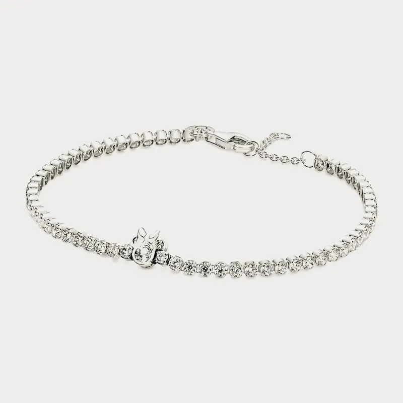 디자이너 P Disny Mini Mouse Tennis Bracelets 보석 패션 매력 여성 웨딩 파티 생일 선물 590107c015952734