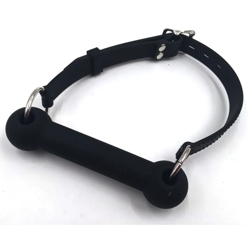 BDSM Bondage Full Silicone Open Mouth Bit Gag Horse Rollplay Gags Adult Sex Toy för par 2203302423130