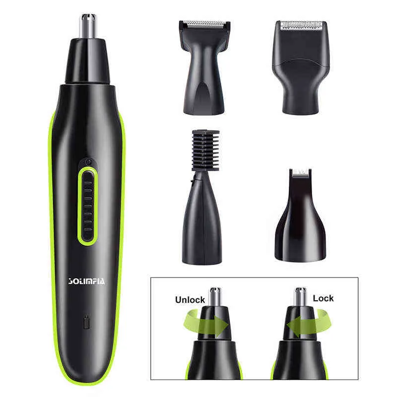 5 in 1 Neus En Oor Trimmer Voor Mannen Ontharing Clipper Cut Kapsel Scheerapparaat Machine Scheermes Epilatore nariz Tondeuse 220509