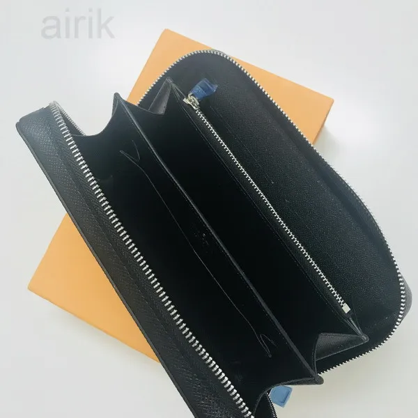 Zippy XL Wallet France Luxury Designer Menスマートフォンパスポートキーホルダークレジットカードキャッシュウォレットダミアキャンバスタイガレザートップ272o