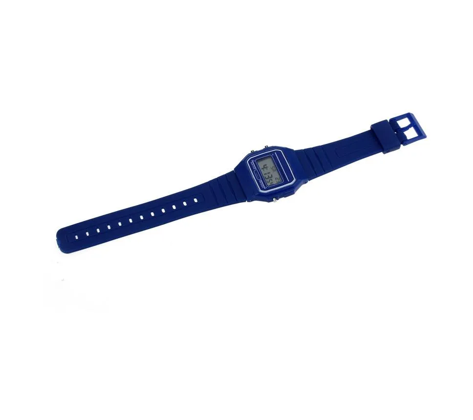 Orologio da uomo digitale cinturino in caucciù di silicone orologio digitale vintage ragazzi ragazze Mens217u