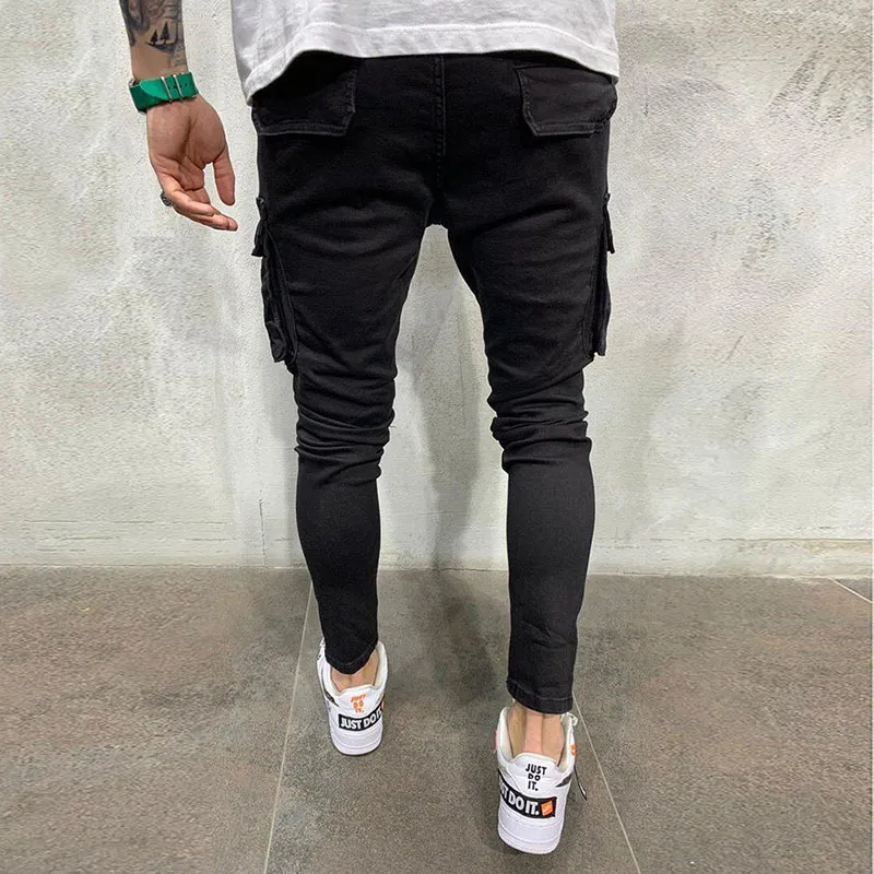Mens Stretchy Skinny Ripped Jeans Men Slim Fit Denim High Quality Jean Fashion Sweatpants Hip hop Trousers Jogger Pencil Pants 220408