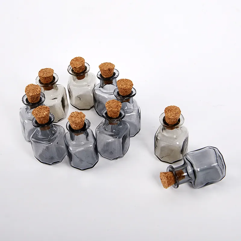 Mini Glass Bottles New Small Vials Cork Glass Jar Multi Usage Cork Glass
