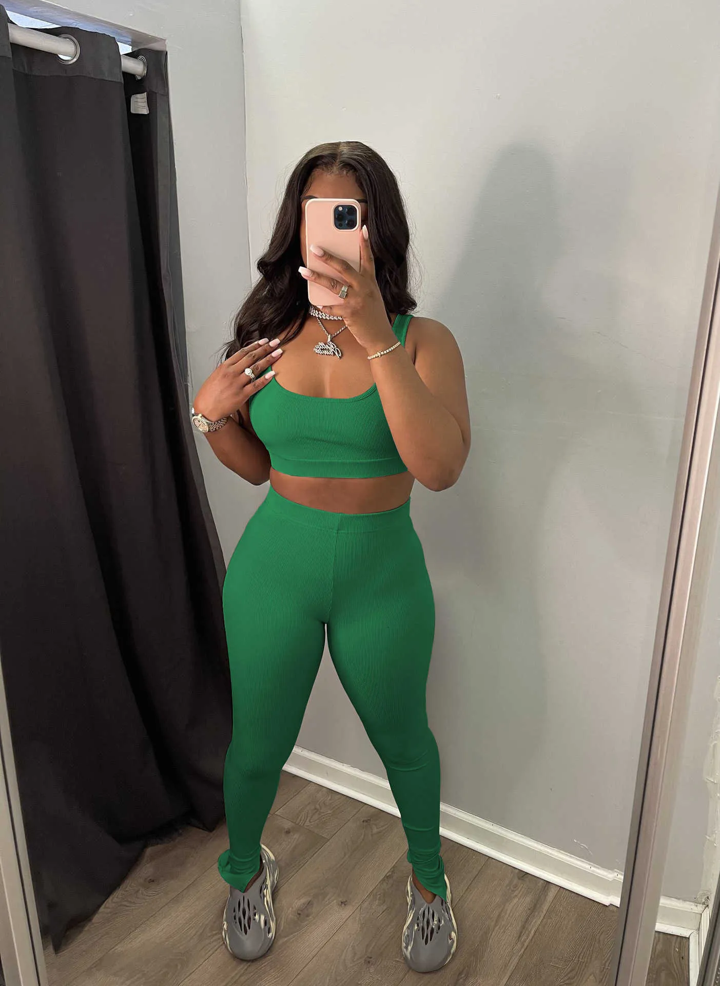 2023 Yoga Outfit Sport För Kvinna Ribbade Set Sport BH Shorts Träning Gym Leggings Dam Underkläder Kläder