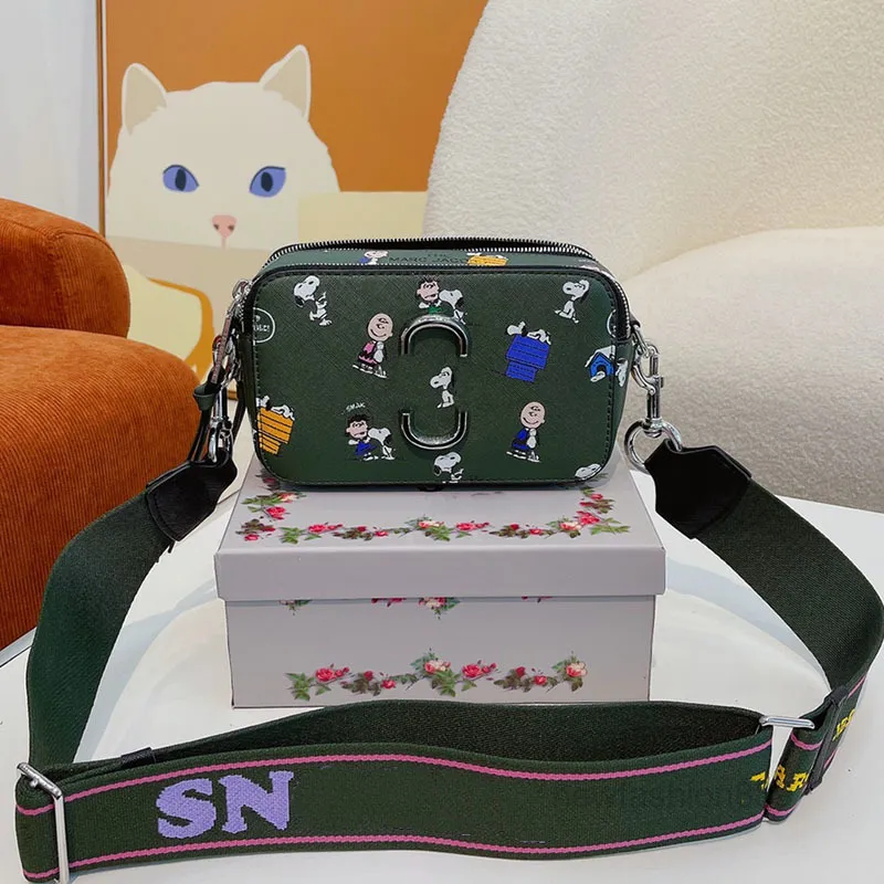 Torby wieczorowe Cross Body Designer Man Cartoon Camera Torba Kobiety Crobody Mężczyźni HBAG skórzana torebka sprzęgła zdejmowana szeroki pasek Pou283k