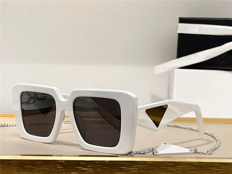 Nowe okulary przeciwsłoneczne o projekcie mody 23y kwadratowa rama ramy diamentów do cięcia świątynie popularne i proste styl Outdoor Uv400 Ochrona G246V