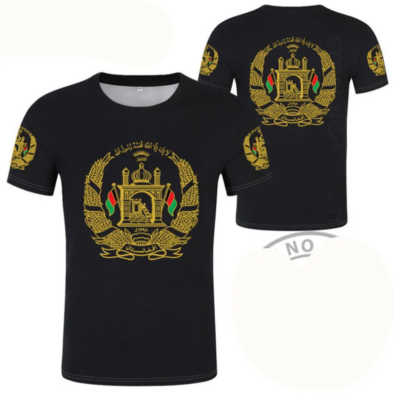 Afghansk t-skjorta Anpassad namnnummer AFG Slam Afghanistan Arab T-shirt Persian Pashto Islamic Print Text Po Flag AF kläder 2206301V