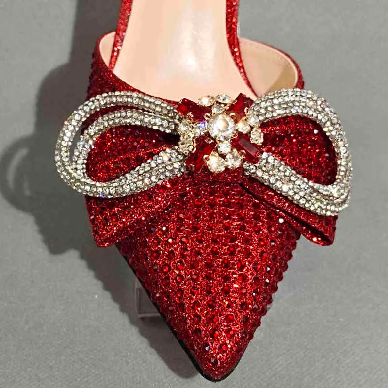 Kvällsväska röd färg vara vinglasskula design damer skor bröllop fest vän återförening med 220615