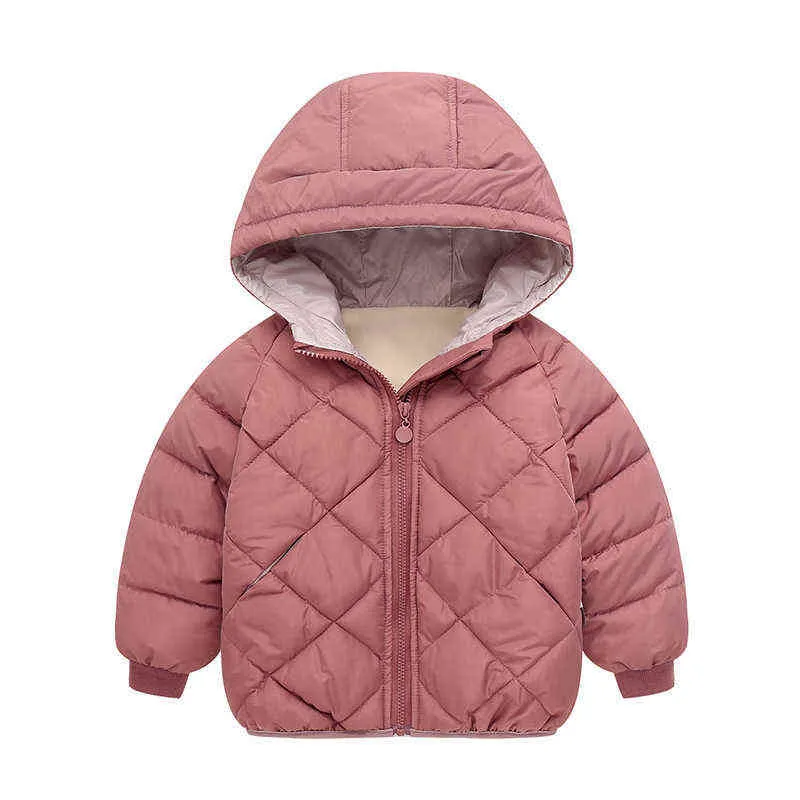 Roupas de algodão infantil Autumn e inverno 2021 New Children Down Children Down Jacket Baby Cotton Jacket J220718