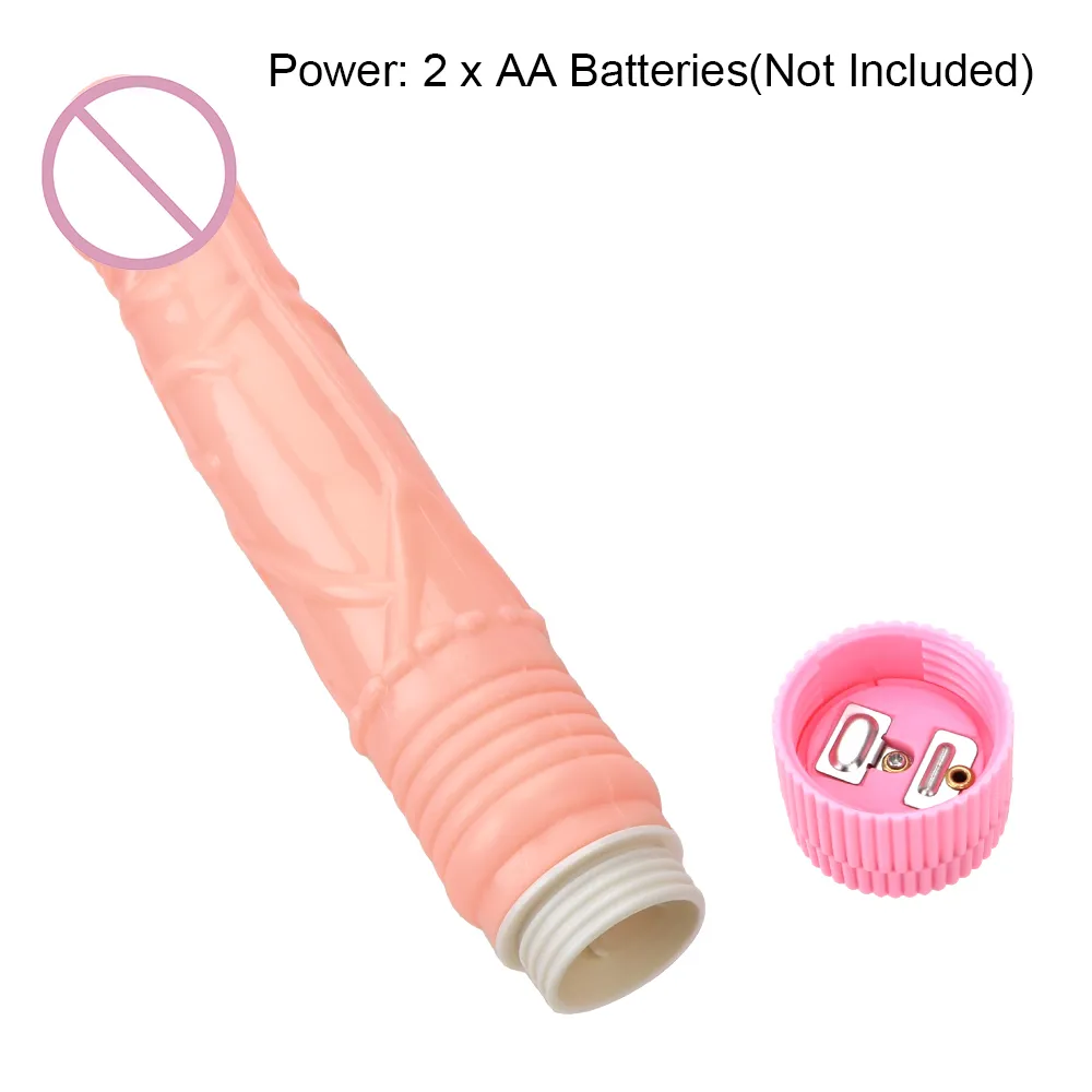 20-24CM Real Penis Vibrator spikar Dildos för kvinnor Anal Plug Vagina Massager Masturbator kvinnliga sexiga leksaker vuxna produkter erotiska