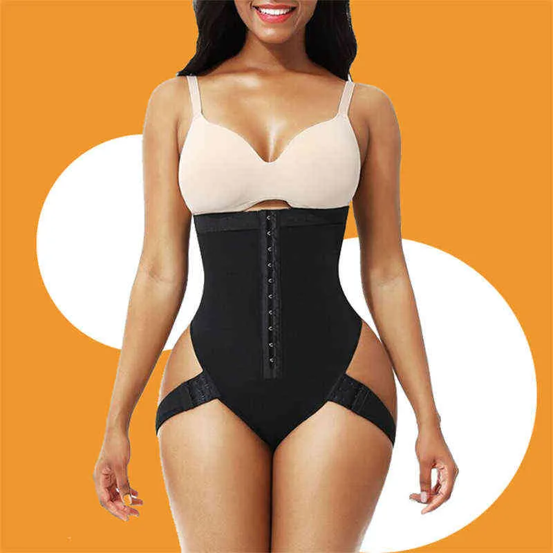 Manchette ventre formateur femme Shapewear exceptionnel 2IN1 taille haute hanche levage pantalon noir NOV99 H2204187722208