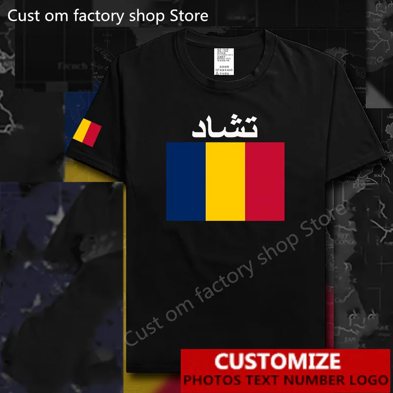 Chad T Shirt kostenlos Custom Jersey DIY Name Number Country Sporting Fußballer TCD Chadian Tchad T Shirt 220616