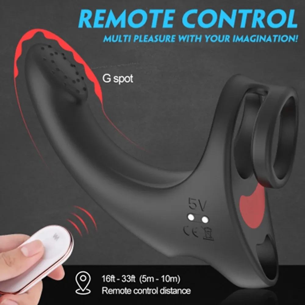 Penis Ring Cock Vibrating Adult sexy Toy for Couple Delay Premature Ejaculation Lock Fine Cockring Men Testicle Massage