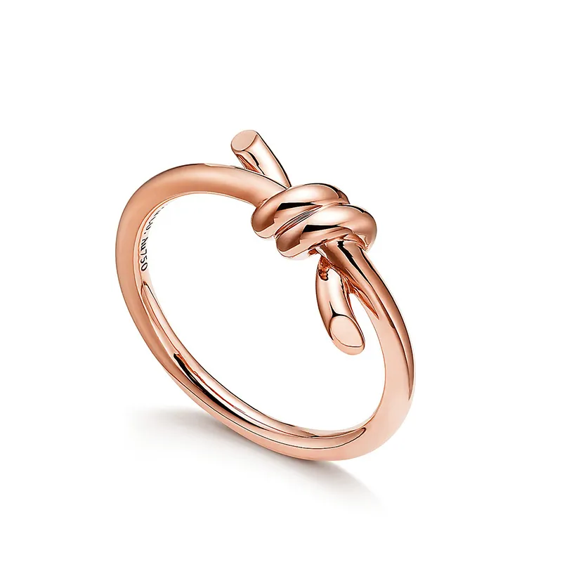 925 Sterling Silver Knot Butterfly Ring Woman Placing 18K Rose Gold Luxury Fashion Wedding Gift 2207268179924