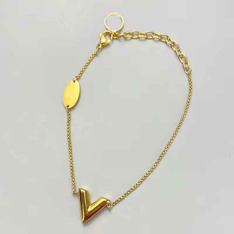 Designer ketting goud Love V Armbanden Armband lange kettingen voor dames mode-sieraden trendy Verjaardagscadeau Luxus-Halskette Lux270S