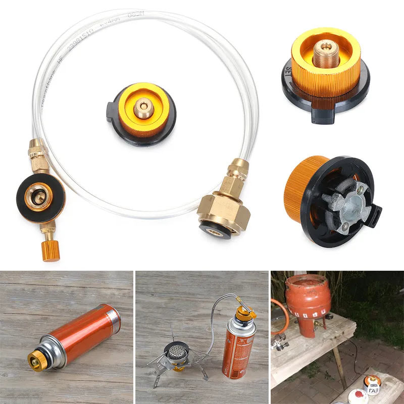 Gas Camping Adapter Survival Outdoor Stove Accessories Equipment ...