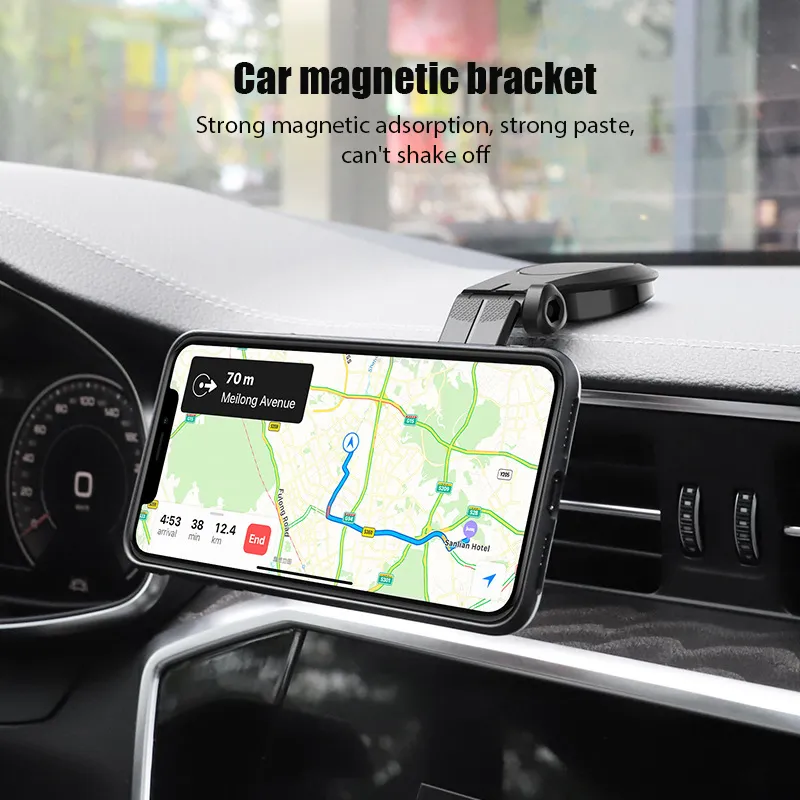Suporte de telefone magnético para carro suporte de 360 graus para ventilação de ar de celular suporte de GPS para iPhone Samsung Xiaomi Redmi