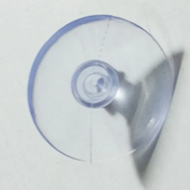 et 35mm svamphuvud sucker pvc fiskbehållare transparent glas perforerade klara sugkoppar fönsterdekor bröllop bil 220527