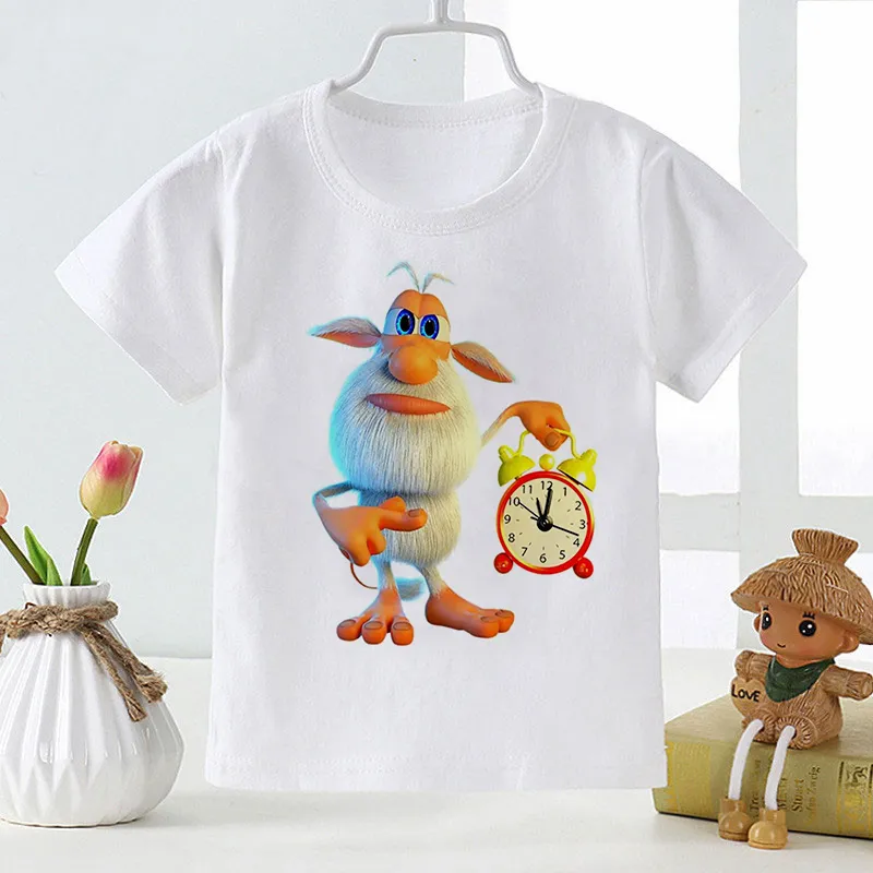 Print cartoon babykleding patroon t -shirt jongens en meisjes zacht wit shirt vreemde zomer modestijl op kinderen 220620