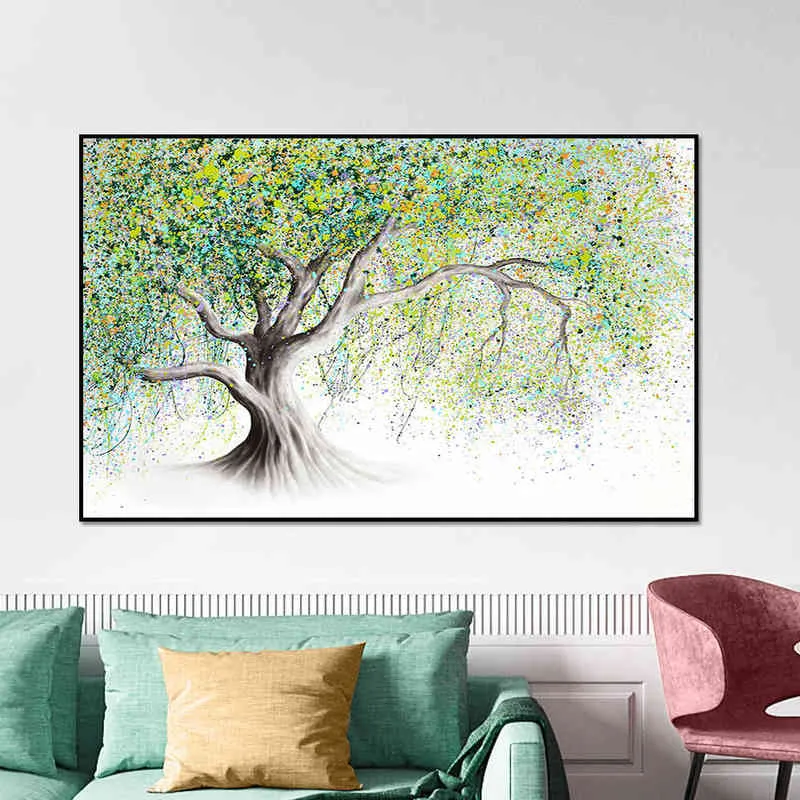 New Arrival Canvas Posters And Prints Colorful Tree Plants Pictures Home Wall Paintings For Living Room Decoration No Frame L220810