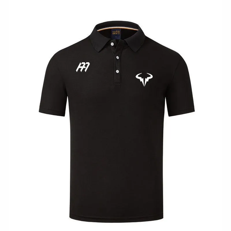 Rafael Nadal. Andy Murray Herren-Marken-Poloshirt mit Co-Branding, modisches Mesh-Revers, Sport-Kurzarm-Top-T-Shirt 220716