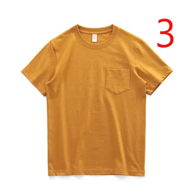 Kortärmad T-shirt Mäns medelålders rund nacke is silke halvärmad bottenskjorta 220408