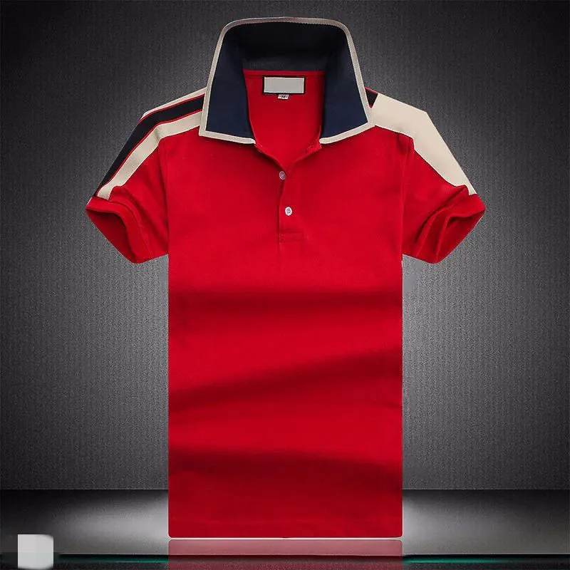 TT Toppkvalitet Solid Färg Mens Polos T Shirts 100% Bomull Kortärmad Casual Polos Hommes Fashion Summer Lapel Male Tops 220402