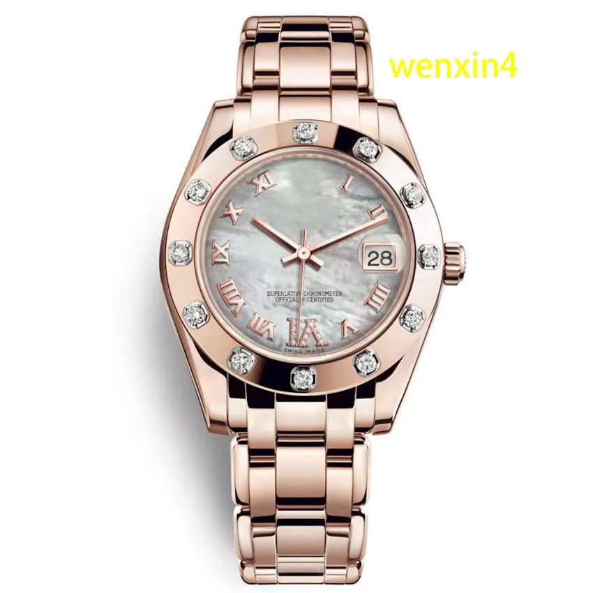 Классические женские часы роскошные 36 -мм механические автоматические квадратные квадратные из нержавеющей стали.