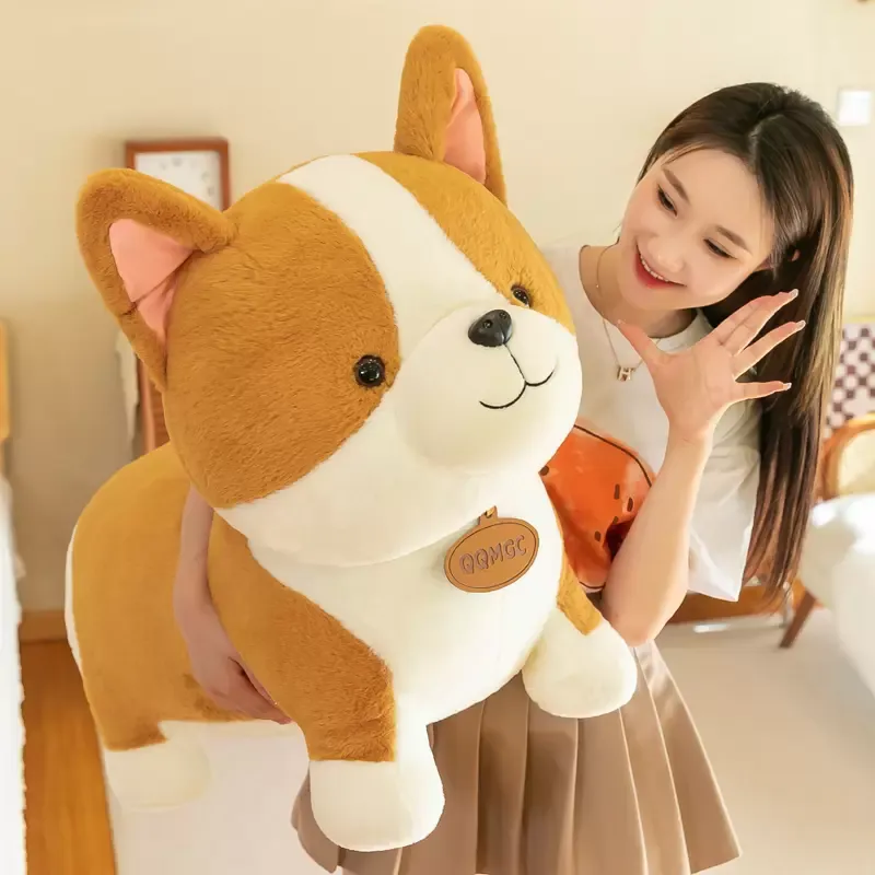 Super Cute Cartoon Corgi Plush Toy Big Fat Dog Doll Sleeping Pillow Puppy Doll for Girl Kids Gift 35 tum 90 cm