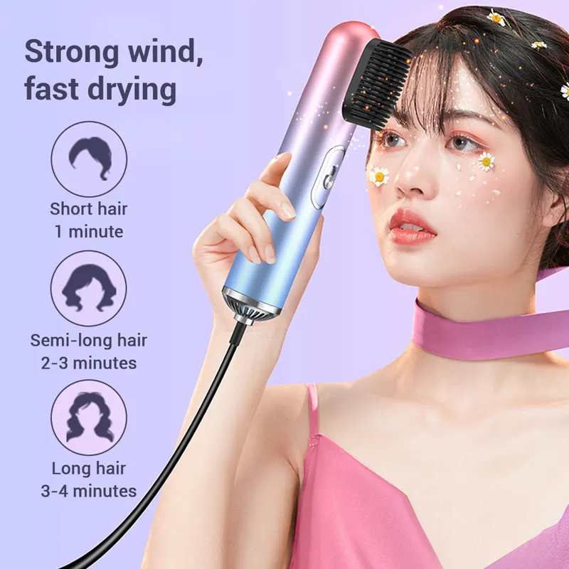 Hair Dryer Fast Drying Negative Ionic Blow Dryer Cold Wind Hair Styler Salon Tool Portable For Home Travel Hairdryer Brush 2207272806647