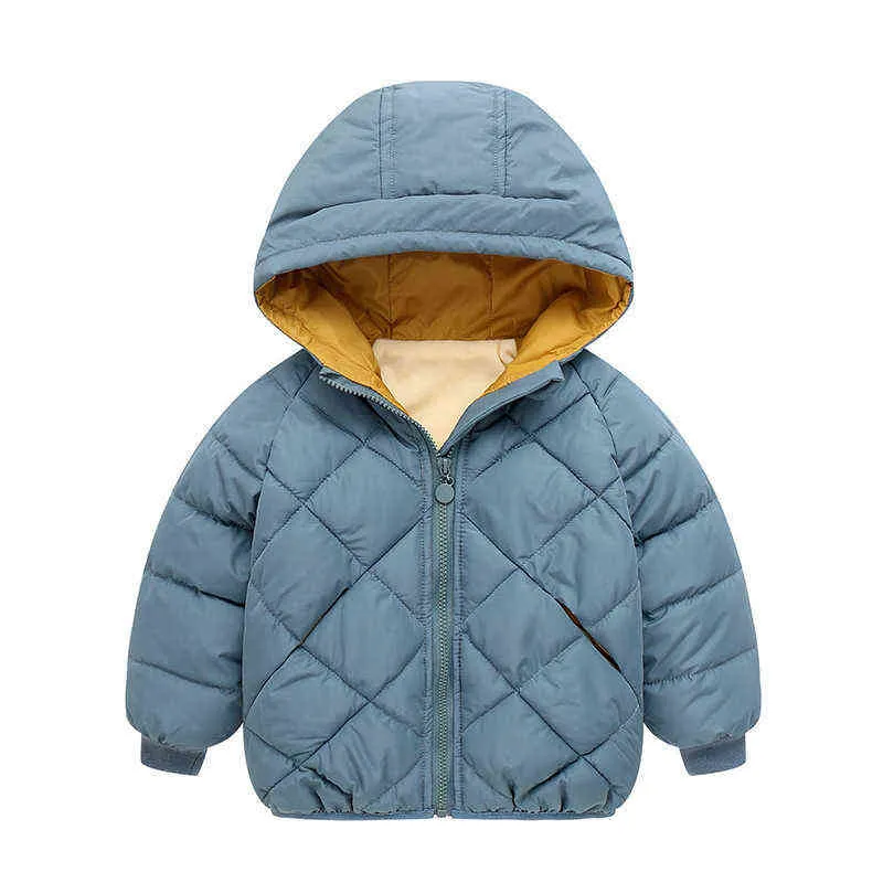 Barn Bomullsfodrade kläder Höst och vinter 2021 Nya barn Down Jacka Barn Down Jacka Baby Cotton Jacket J220718