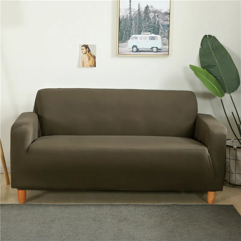 Zwykła sofa pokrywa elastyczna ściskacza ściskająca opakowanie all inclusive przekrojowa kanapa narożna dla mebli 1 2 3 4 siedzenie 220615