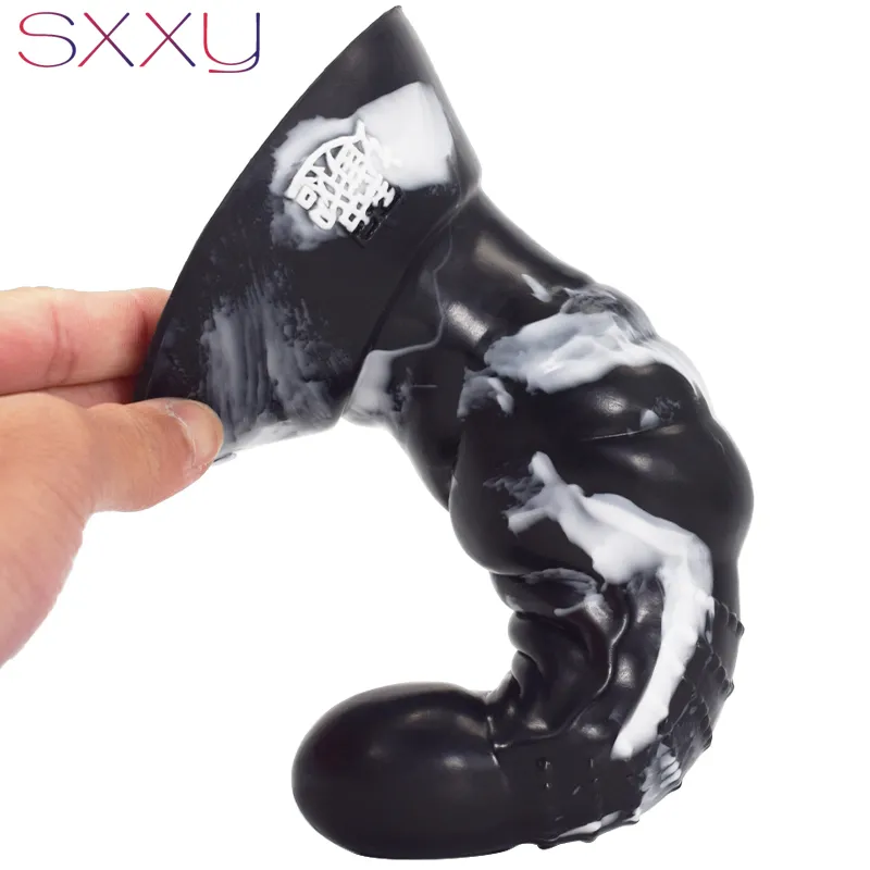 Sxxy curve anal leksaker för kvinnor fantasy beast dildo sexig butik juguetes sexiguales vagina massage anus g-spot stimulerar rumpa plugg