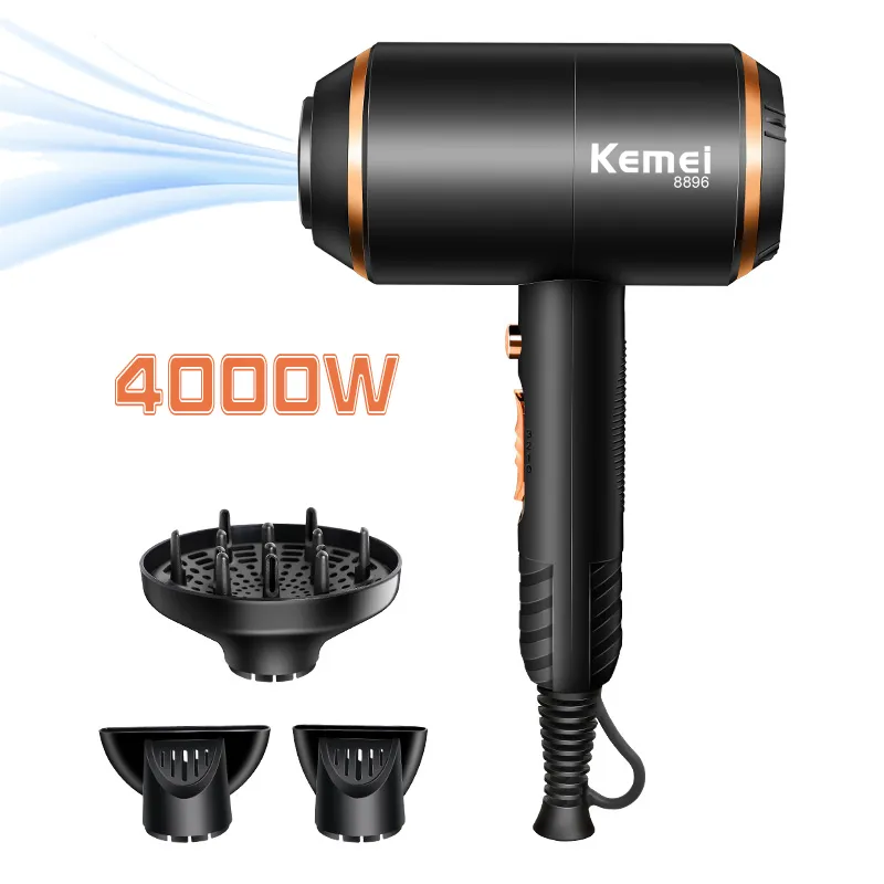 4000W Profi-Haartrockner, Negativ-Ionen-Haartrockner und kalter Wind, leistungsstarke Salon-Styling-Werkzeuge, Friseurausrüstung 220727