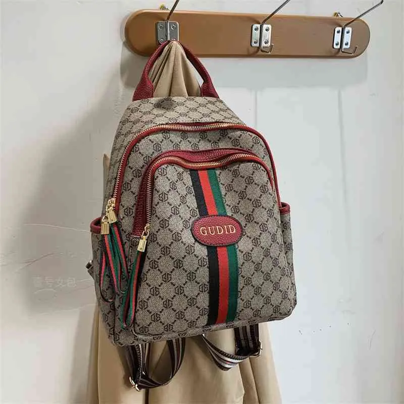 배낭 여성 가방 2022 새로운 다목적 대용량 schoolbag 레저 간단한 여행 배낭 지갑