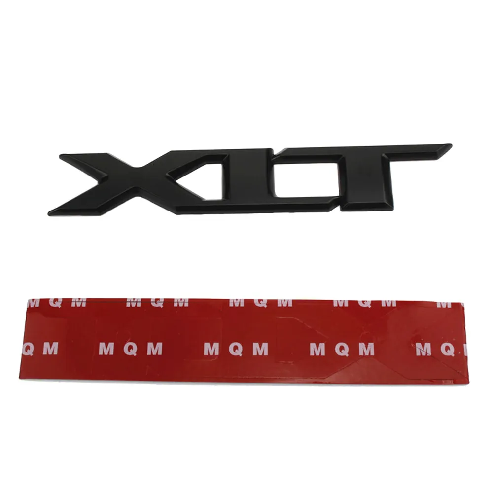 1 peça xlt metal adesivo de carro 3d emblema decalque auto porta traseira emblema cromado vermelho preto4096310