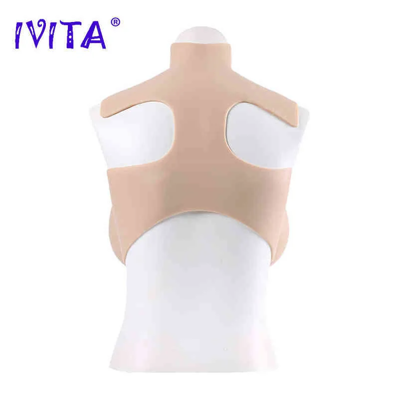 Ivita original forma de mama de silicone artificial peitos falsos realistas para crossdresser transgênero drag queen shemale cosplay h220511379620