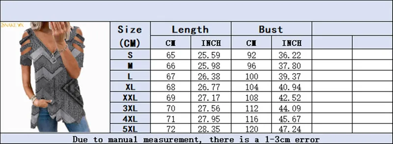 スネークYXウーマンTシャツレディースウェーブ幾何学的印刷半袖ジッパーvNeckトッププラスファッショングラフィック特大Tシャツ220527