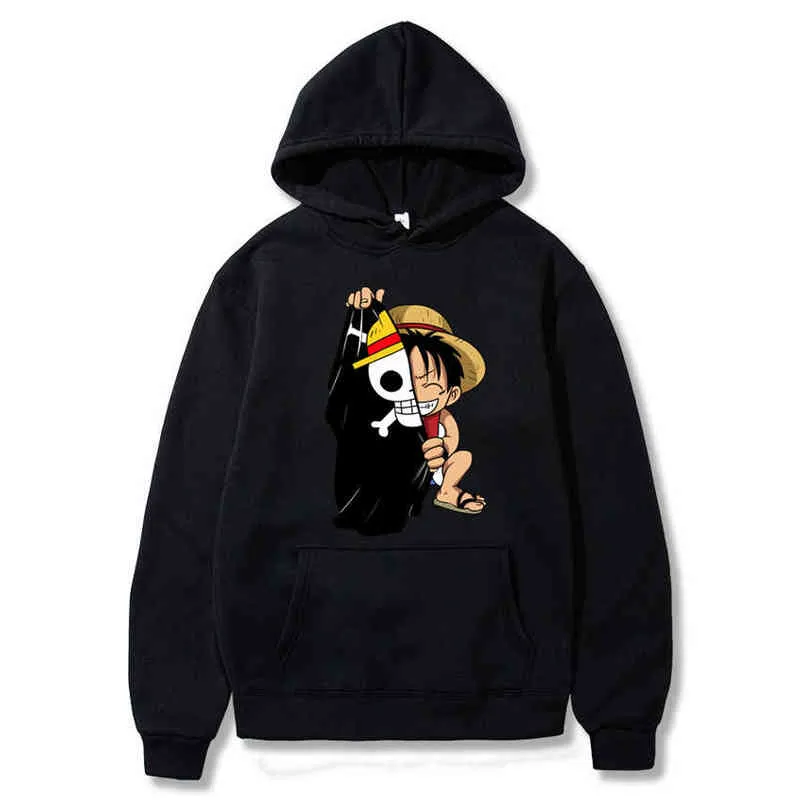 2020 anime japonês uma peça luffy hoodies masculino casual homme velo pulôver com capuz g2207131900162