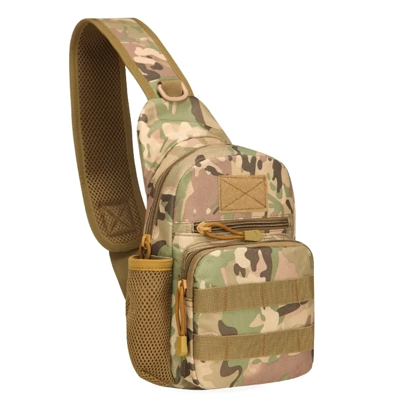 Borsa a tracolla tattica militare da uomo escursionismo all'aperto campeggio spalla esercito caccia pesca bottiglia pacchetto petto Molle zaino 2207142790231